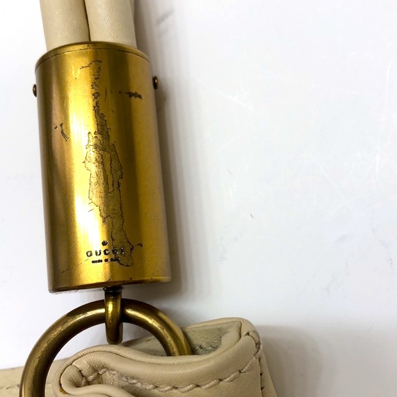 Vintage Gucci Leather Drawstring Hobo Bag - Picture 5 of 16